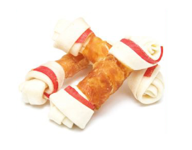 CD-49A RAWHIDE BONE BY CHICKEN (2.5INCH)